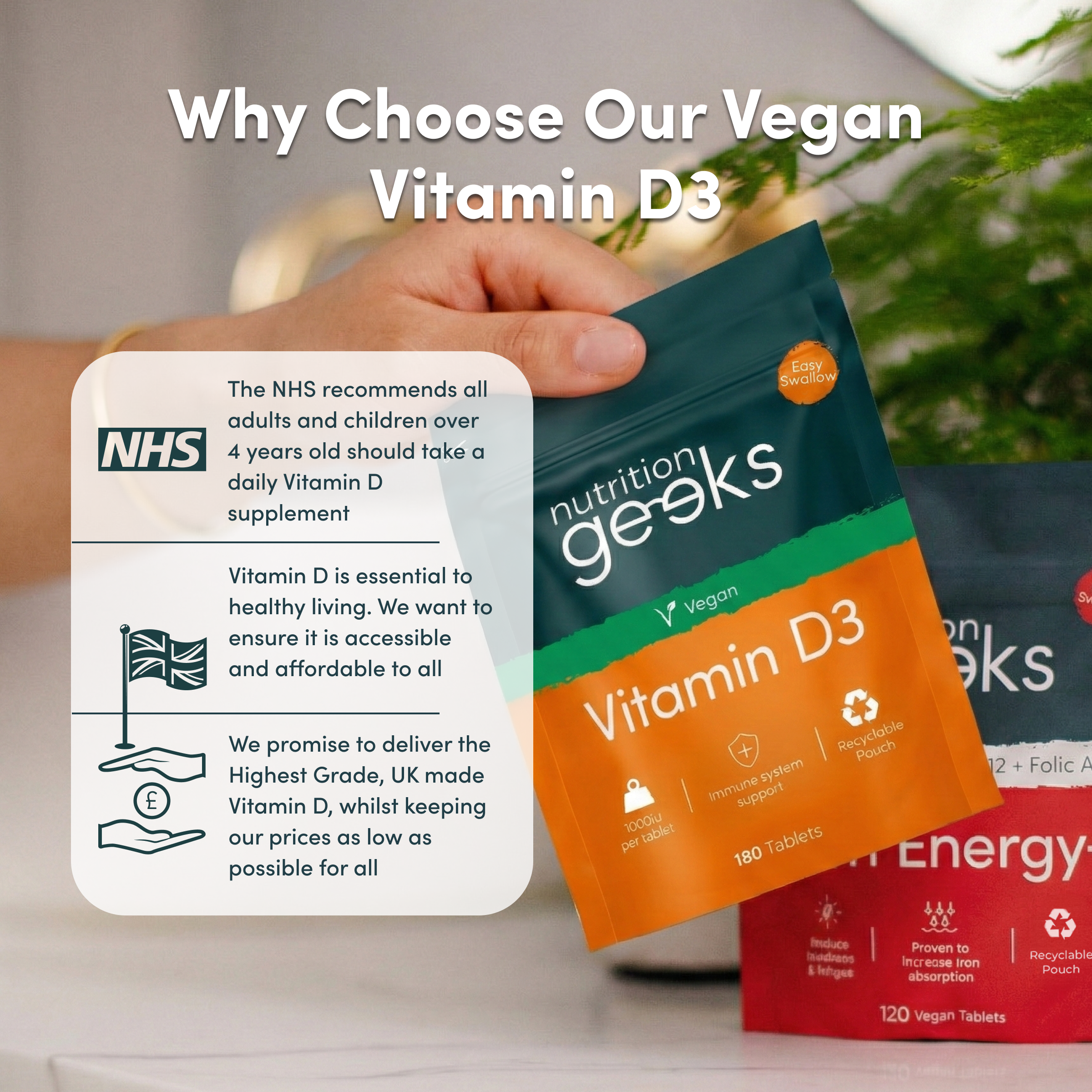 Vegan Vitamin D 1000iu Optimum Strength